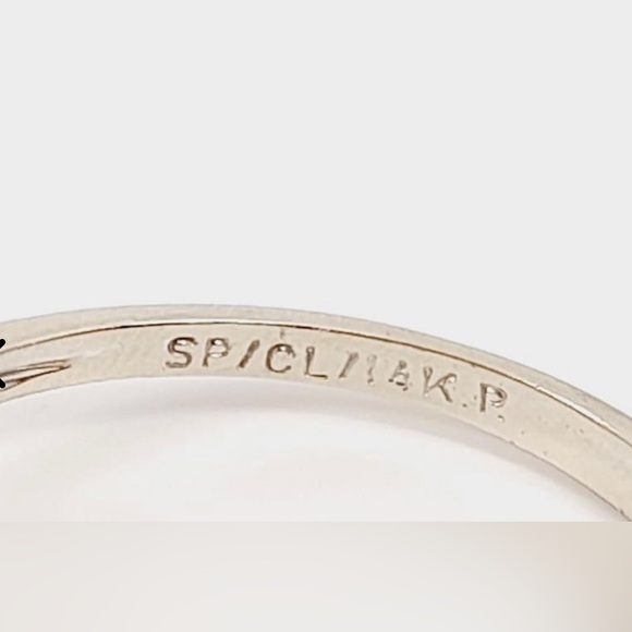 Ruby and Diamond ring 14k solid white gold genuine gems - Picture 7 of 7